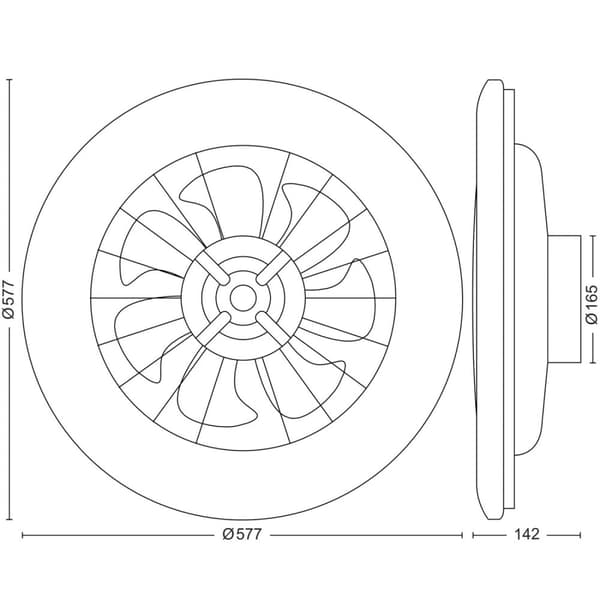 Philips Amigo takvifte med LED-belysning varm/kaldhvit 6000 lm