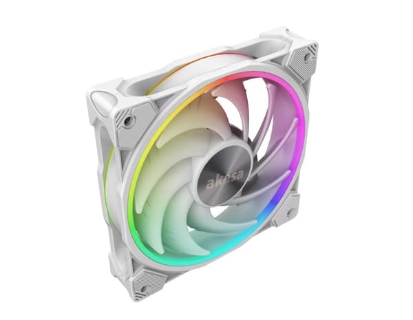Akasa Hvit LED Premium kjølevifte med adresserbar RGB - 120 mm