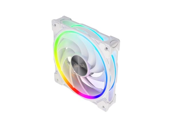 Akasa Hvit LED Premium kjølevifte med adresserbar RGB - 120 mm