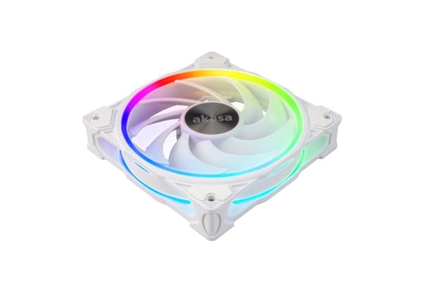 Akasa Hvit LED Premium kjølevifte med adresserbar RGB - 120 mm