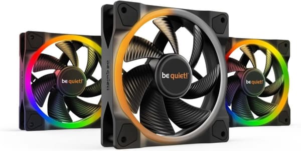 Be Quiet! Light Wings PWM-viftepakke, 120 mm, 3-pakning