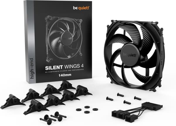 Be Quiet! Silent Wings 4-vifte, 140 mm
