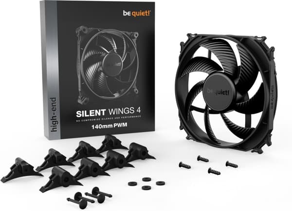 Be Quiet! Silent Wings 4 PWM-vifte, 140 mm