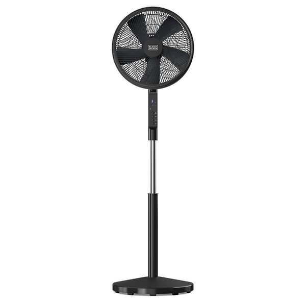 BLACK+DECKER Gulvventilator 5 Blad Svart 50W