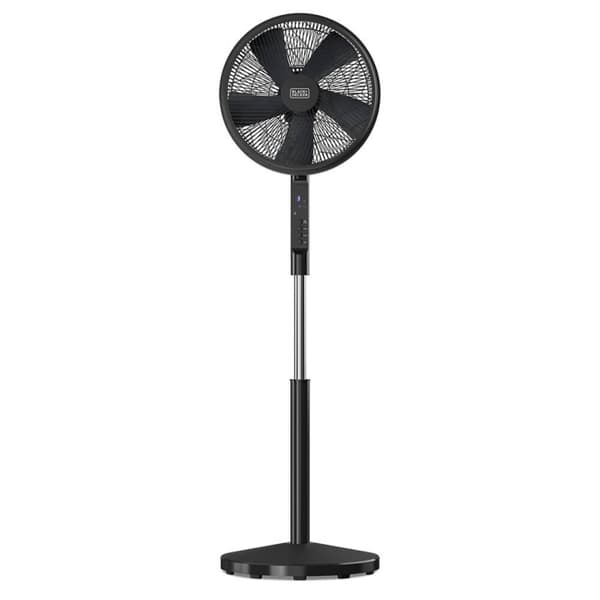BLACK+DECKER Gulvventilator 5 Blad Svart 50W