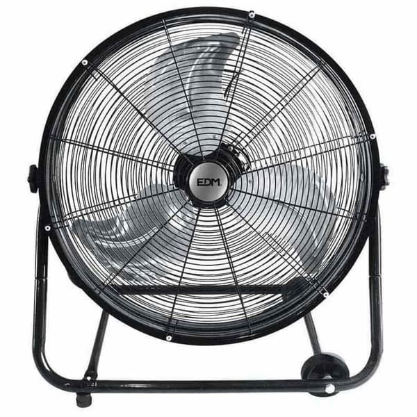 Gulvvifte EDM 33933 Svart 180 W Ø 60 cm Ø 60 x 70 cm Med hjul