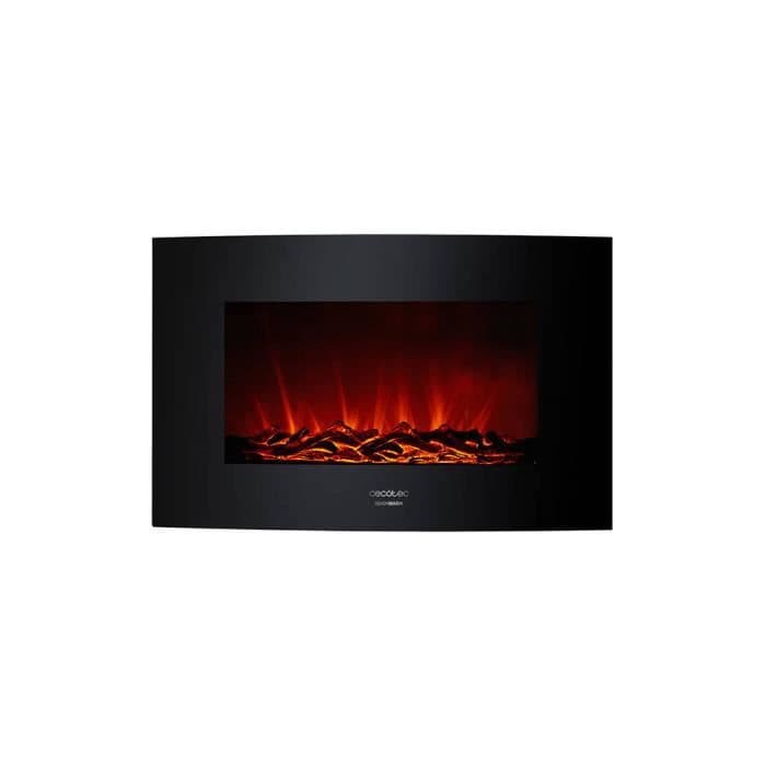 Cecotec Elspis Ready Warm 3500 Curved Flames. 35", 2000 W, 2 effektnivåer, 30 m2, justerbar låga, fjärrkontroll,