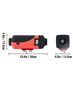 2KW 12V fordonsparkeringsvärmaresats, högeffektiv dieselluftvärmare, låg energiförbrukning, intelligent LCD-kontroll