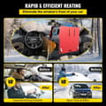 Miniatyrbild 7 av 11: 8KW allt-i-ett bilparkeringsvärmare med ljuddämpare, energibesparande dieselluftvärmare, lågt brus, med LCD-skärm/fjärrkontroll