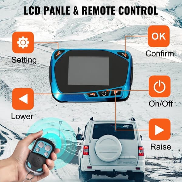 12V 2KW energibesparande dieselluftvärmare med LCD/fjärrkontroll, stor luftvolym