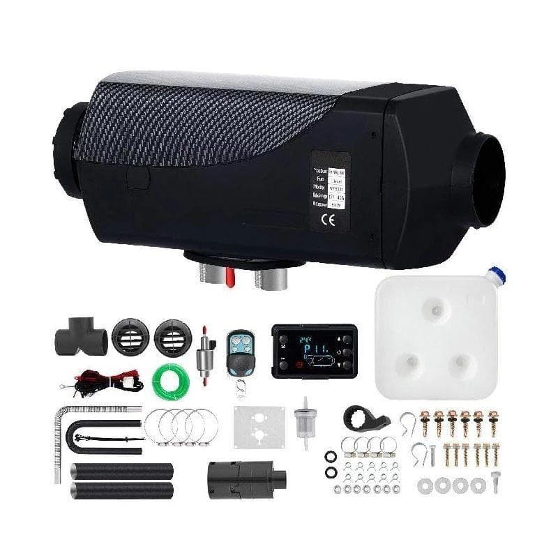 12V 5KW dieselluftvärmare med LCD/fjärrkontroll, låg energiförbrukning,lågt ljud