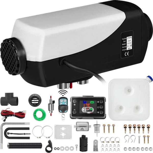 12V 8KW effektiv dieselluftvärmare med LCD/fjärrkontroll, låg energiförbrukning