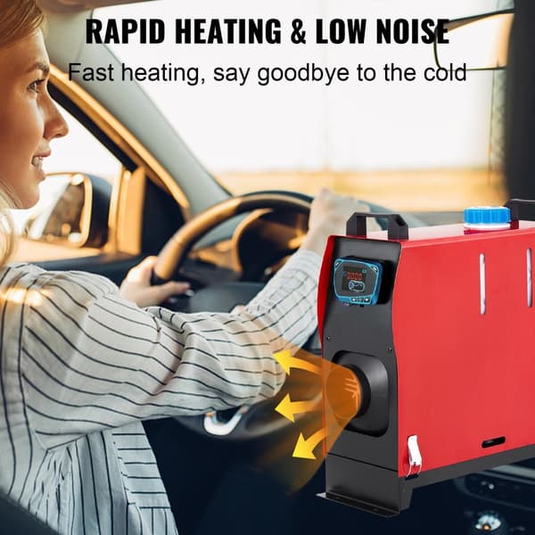 8KW 12V allt-i-ett bilparkeringsvärmare, dieselluftvärmare med LCD/fjärrkontroll, energibesparande, snabb uppvärmning, lågt ljud
