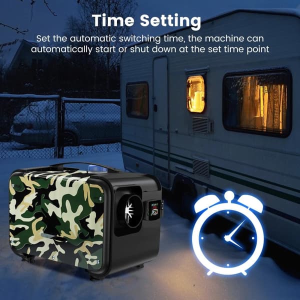 integrerad 12V 5-8kw dieselluftvärmare med LCD-omkopplare/fjärrkontroll, fordonsparkeringsvärmare, lätt att installera/underhålla