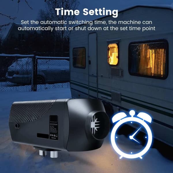 5-8KW 12V bilparkeringsvärmare, 12V dieselluftvärmare med fjärrkontroll och LCD-skärm