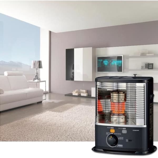 Tecno Air System CORONA RX 2485, Golv, Svart, Roterande, 2400 W, 90 m³, 452 mm
