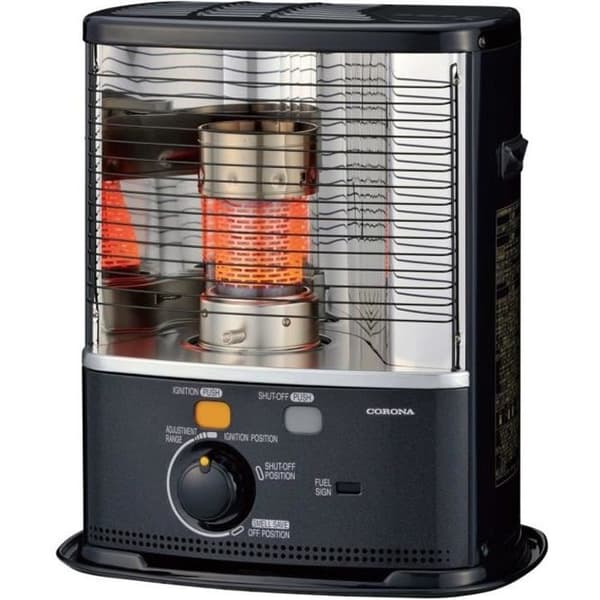 Tecno Air System CORONA RX 2485, Golv, Svart, Roterande, 2400 W, 90 m³, 452 mm
