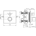 Miniatyrbild 2 av 2: IDEAL STANDARD A7522XG CERATHERM C100 BADTERMOSTAT, SILKESVART