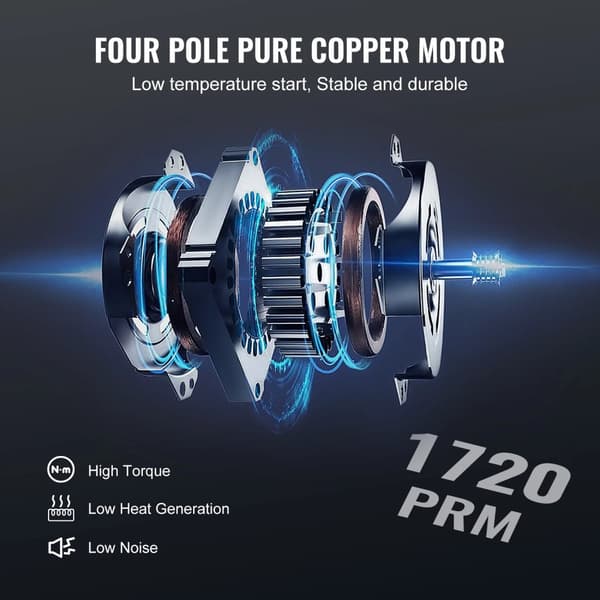 3.5CFM A2L AC vakuumpump och grenrörsmätare kit, hög prestanda, effektiv drift, bekväm och bärbar