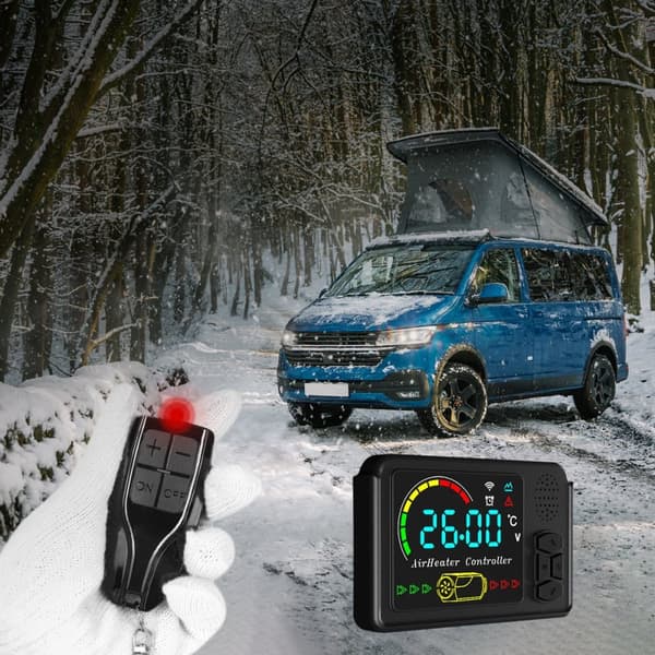 Sunster 8KW Dieselvärmare 230V, 12V/24V, med Bluetooth-anslutning, LCD och fjärrkontroll,  Effektiv Värme, Låg Ljudnivå, WEBASTO