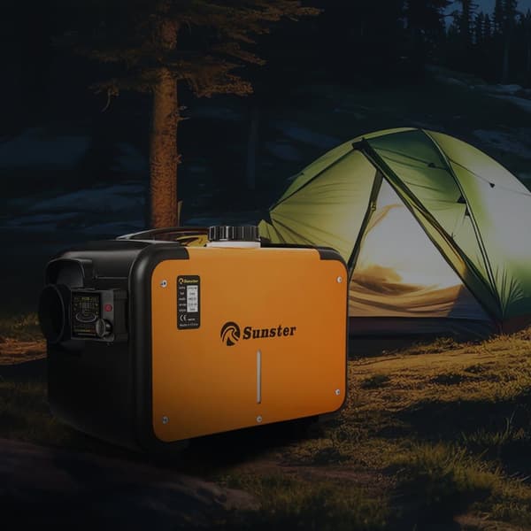 Sunster 8KW diesellämmitin 230V, 12V / 24V, Bluetooth-yhteydellä, LCD ja kaukosäädin, tehokas lämmitys, hiljainen, WEBASTO