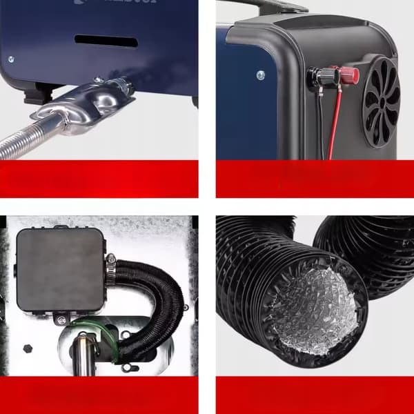 Sunster 8KW diesellämmitin 230V, 12V / 24V, Bluetooth-yhteydellä, LCD ja kaukosäädin, tehokas lämmitys, hiljainen, WEBASTO