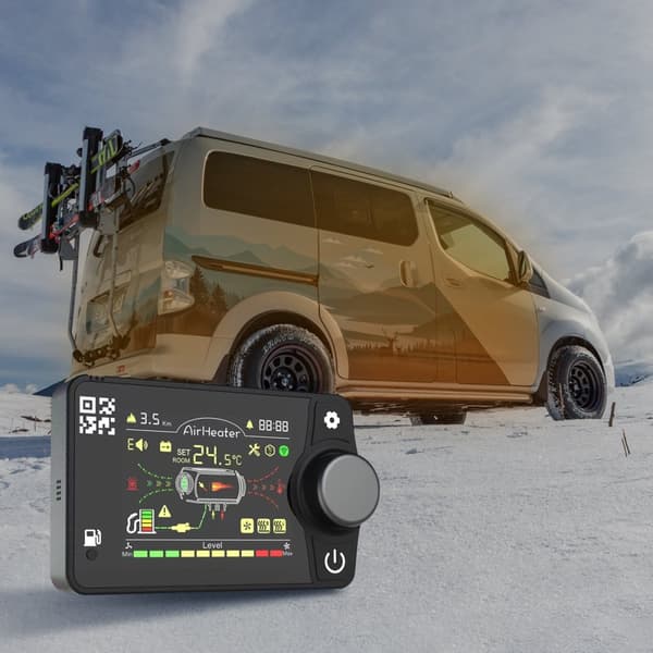 Sunster 8KW Dieselvärmare 12V/24V, med Bluetooth-anslutning, LCD och fjärrkontroll, Effektiv Värme, Låg Ljudnivå, WEBASTO