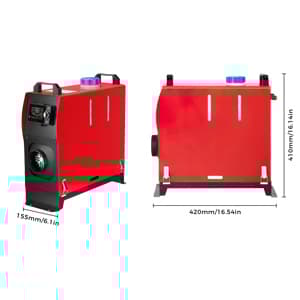 Sunster 8KW Dieselvärmare 12V/24V, med Bluetooth-anslutning, LCD och fjärrkontroll, Effektiv Värme, Låg Ljudnivå, WEBASTO