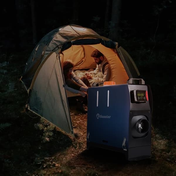 Sunster 8KW diesellämmitin 230V, 12V / 24V, Bluetooth-yhteydellä, LCD ja kaukosäädin, tehokas lämmitys, hiljainen, WEBASTO
