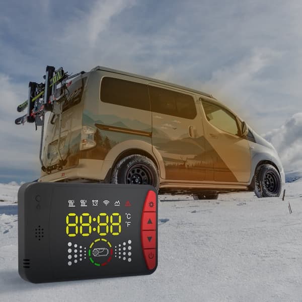 Sunster 8KW diesellämmitin 230V, 12V / 24V, Bluetooth-yhteydellä, LCD ja kaukosäädin, tehokas lämmitys, hiljainen, WEBASTO