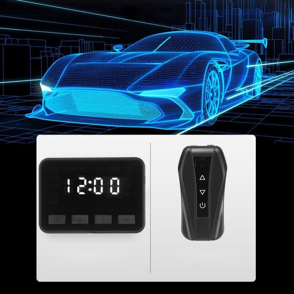 Sunster 12V 5KW bensiini / dieselilmalämmitin vedenlämmitin kaukosäätimellä LCD-virtapainike diesel bensiini GM-kuorma-auto