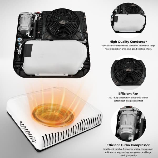 Sunster 24V Luftkonditionering för Lastbil & Husbil – Tyst & Energieffektiv Klimatanläggning / Aircondition Husbil