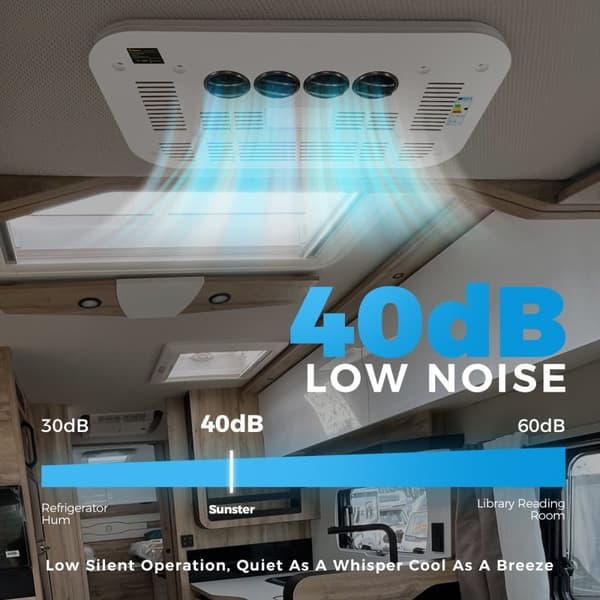 Sunster 24V Luftkonditionering för Lastbil & Husbil – Tyst & Energieffektiv Klimatanläggning / Aircondition Husbil