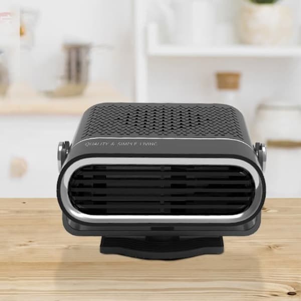 Bilvärmare 360° justerbar svart avfrostningseffekt 12V 120W ABS-material två lägen stora luftventiler på vintern