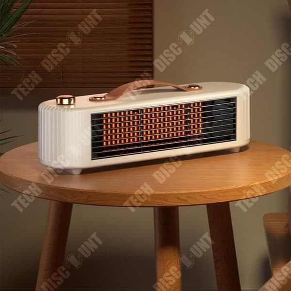 TD® Home Heater, Classic Retro Small Desktop Appliance, PTC Heater, Energy Saving, Snabbuppvärmning för kontor