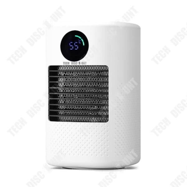 TD® Mini Home Heater, Varmluftsfläkt, PTC Desktop Heater, 230v, Fjärrkontroll, Vintervärmare