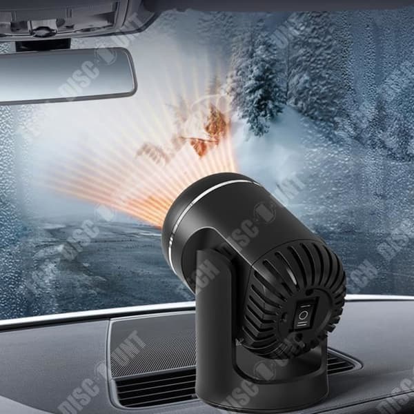 TD® Bilvärmare dubbelbruksvärmare 12v högeffekt bil elvärmare defroster 360° rotation