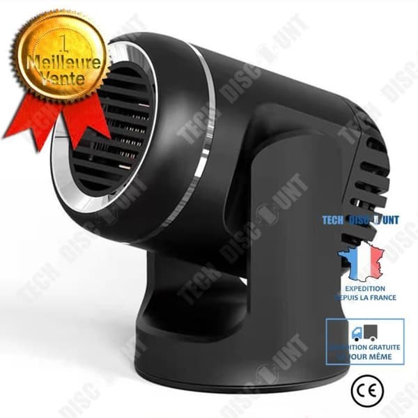 TD® Bilvärmare dubbelbruksvärmare 12v högeffekt bil elvärmare defroster 360° rotation