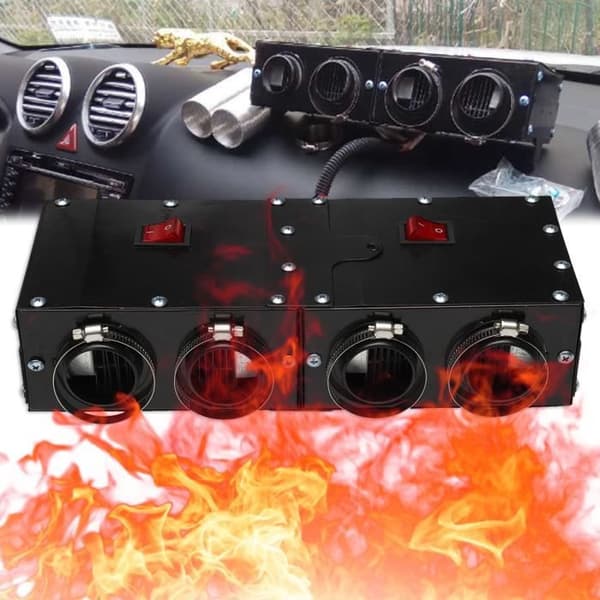 TEMPSA 800W 12V Värmefläkt Auto Bil Defroster Avduggare Fyrhålsfläktar