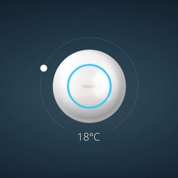Fibaro FGT-001 ZW5 EU Z-wave termostat Blanco - Termostat (Z-wave, vit, °C, litiumpolymer, 10-30 °C, 0,5 °C)