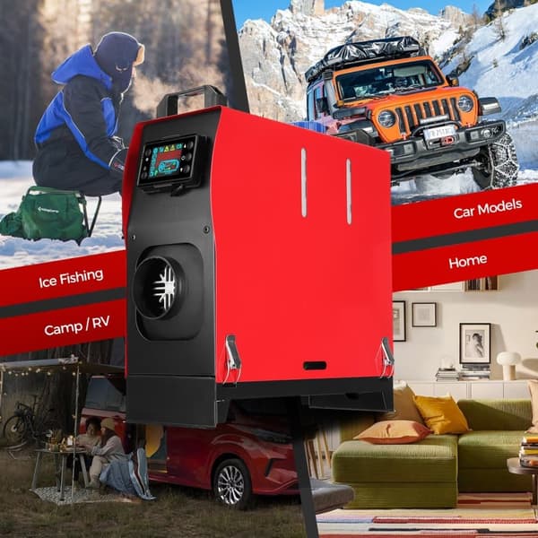 SUNSTER Diesel-ilmanlämmitin 12V 8kW, kannettava ohjaamon lämmitin LCD-näytöllä ja kaukosäätimellä autoon, kuorma-autoon, matkailuautoon