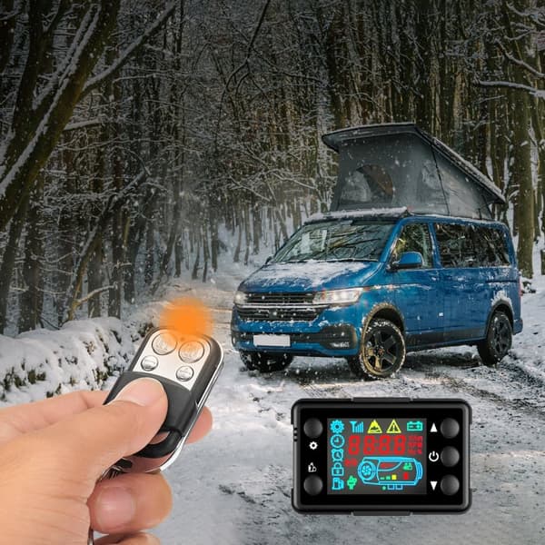 SUNSTER Diesel-ilmanlämmitin 12V 8kW, kannettava ohjaamon lämmitin LCD-näytöllä ja kaukosäätimellä autoon, kuorma-autoon, matkailuautoon