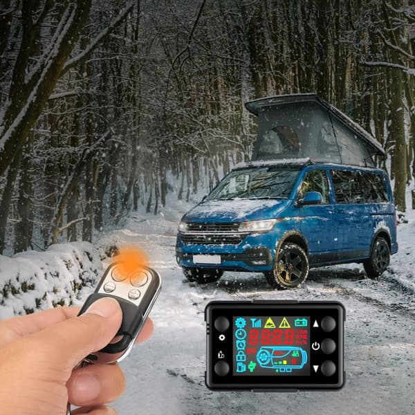 SUNSTER Diesel-ilmanlämmitin 12V 8kW, kannettava ohjaamon lämmitin LCD-näytöllä ja kaukosäätimellä autoon, kuorma-autoon, matkailuautoon