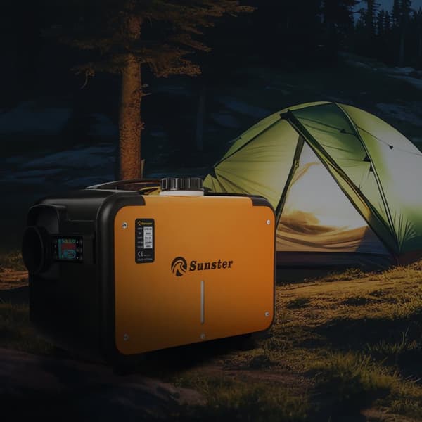 SUNSTER Diesel-ilmanlämmitin 12V 8kW, kannettava ohjaamon lämmitin LCD-näytöllä ja kaukosäätimellä autoon, kuorma-autoon, matkailuautoon