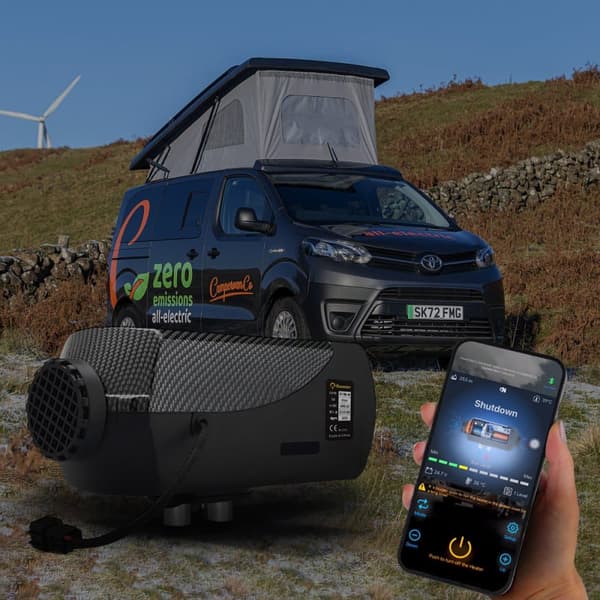 Sunster 2KW diesellämmitin 12V/24V, Bluetooth-yhteydellä, LCD ja kaukosäädin, tehokas lämmitys, hiljainen, WEBASTO