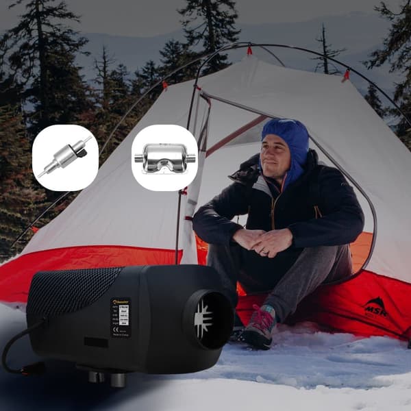 Sunster 2KW diesellämmitin 12V/24V, Bluetooth-yhteydellä, LCD ja kaukosäädin, tehokas lämmitys, hiljainen, WEBASTO
