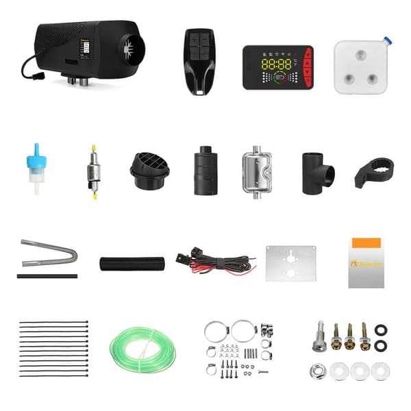 Sunster 2KW diesellämmitin 12V/24V, Bluetooth-yhteydellä, LCD ja kaukosäädin, tehokas lämmitys, hiljainen, WEBASTO