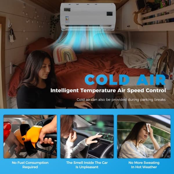 Sunster 12/24V Luftkonditionering för Lastbil & Husbil – Tyst & Energieffektiv Klimatanläggning / Aircondition Husbil