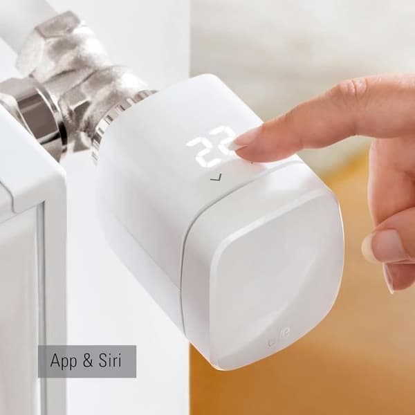 Eve Thermo Apple Home Set om 4 - Intelligent Radiatortermostat med LED-display