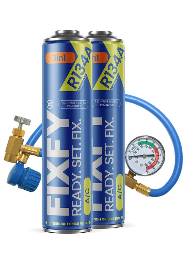 FIXFY 3in1 500ml ilmastointilaitteen täyttösarja - 2x ISO PURKKI + R134a-letku